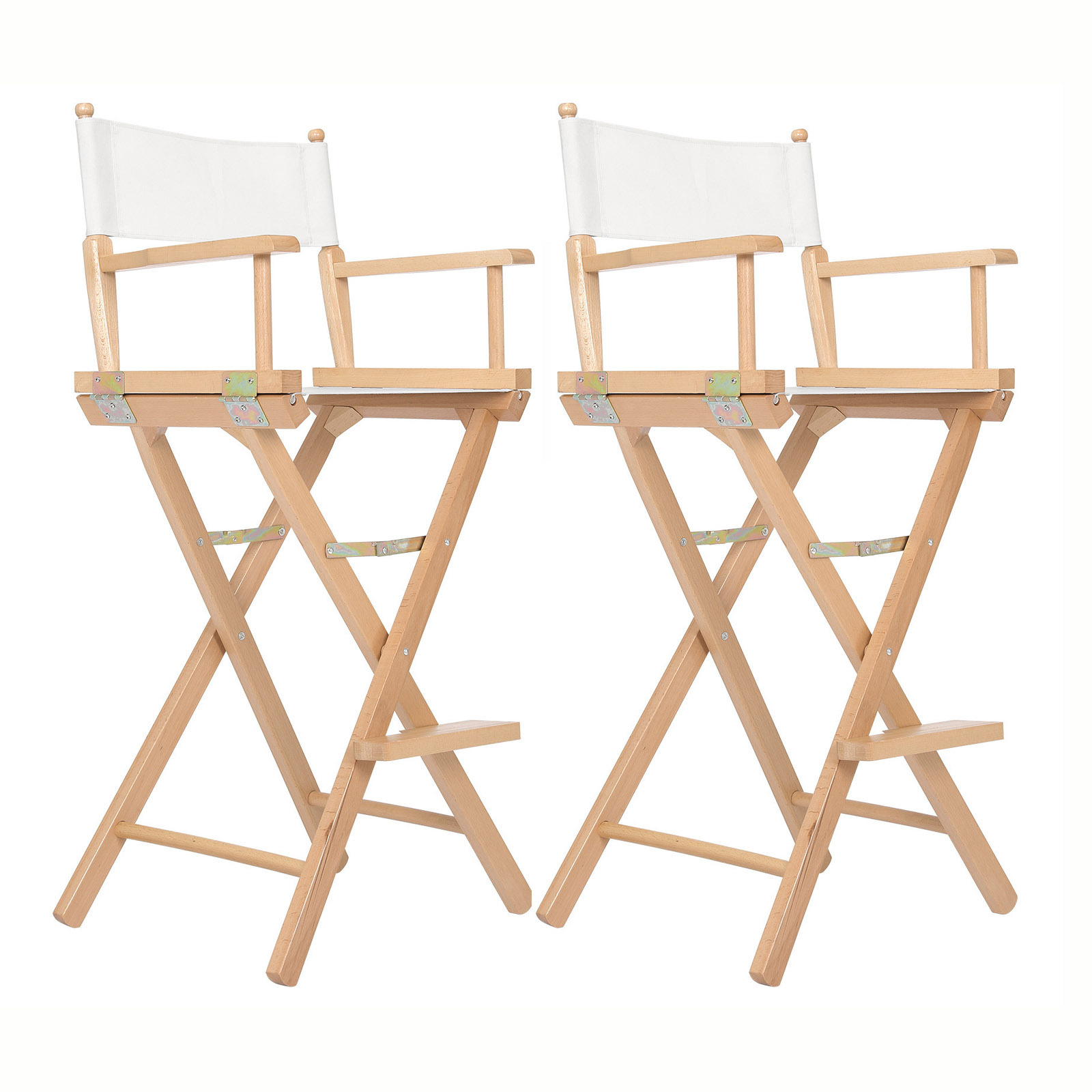 2X 76cm Tall Director Chair - WOOD HUMOR