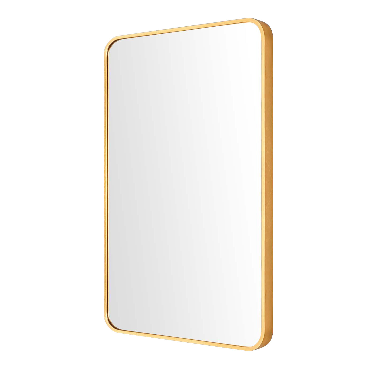 60x80cm Rectangular Wall Mirror Bathroom - GOLD