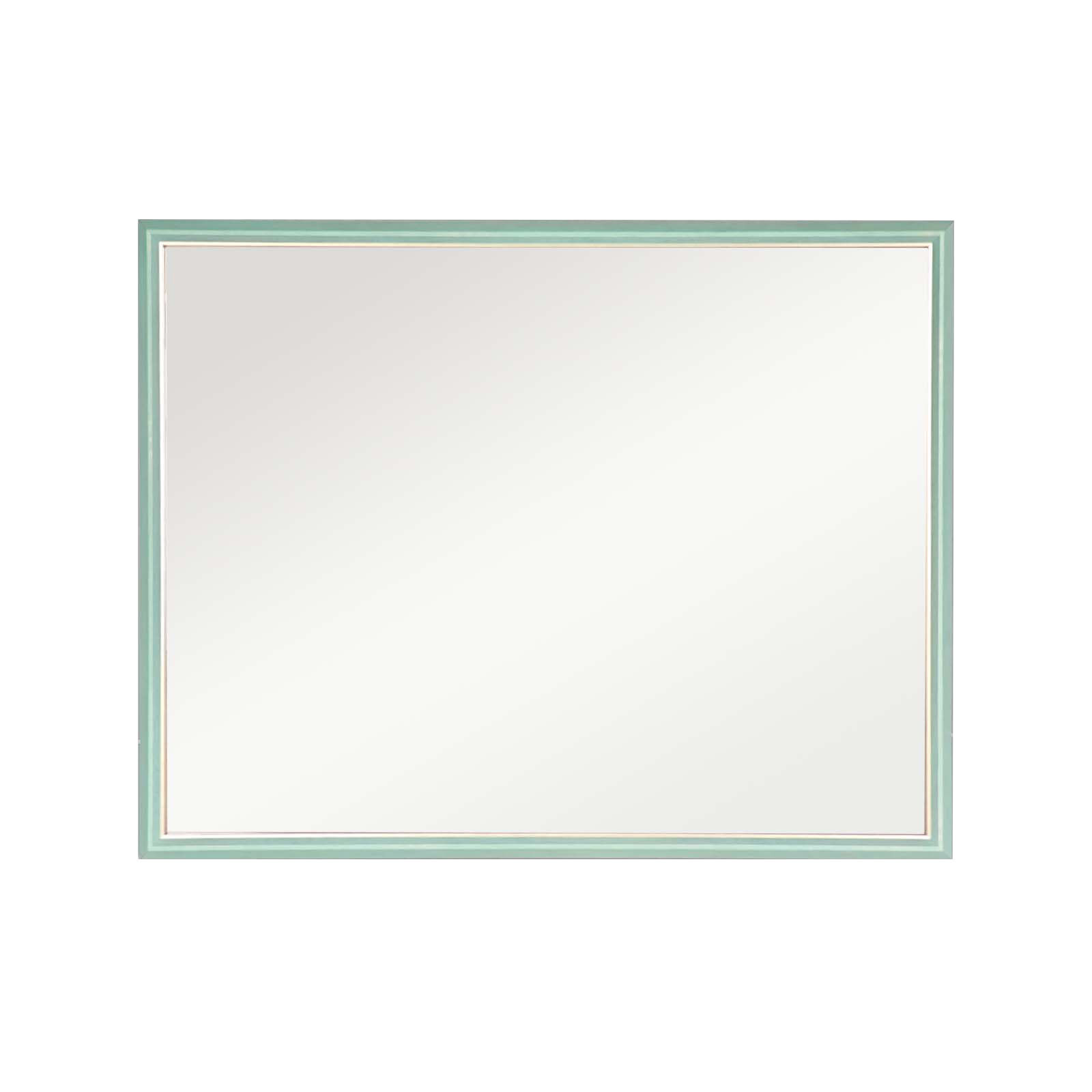 70x90cm Wall Mirror PS Polystyrene Bathroom - Light Blue