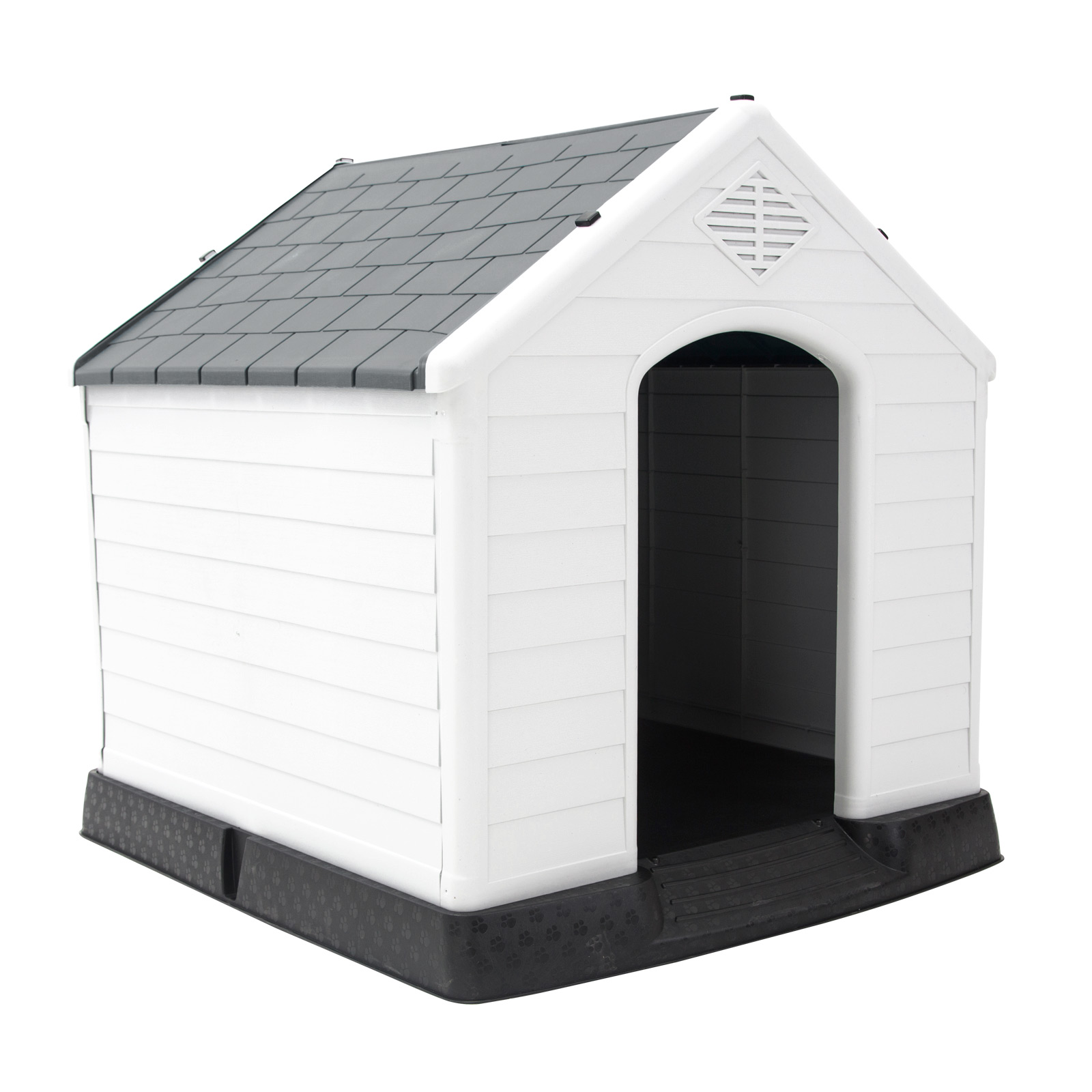 Pet Dog Kennel Weatherproof Plastic Outdoor Indoor Garden House EXTRA ...