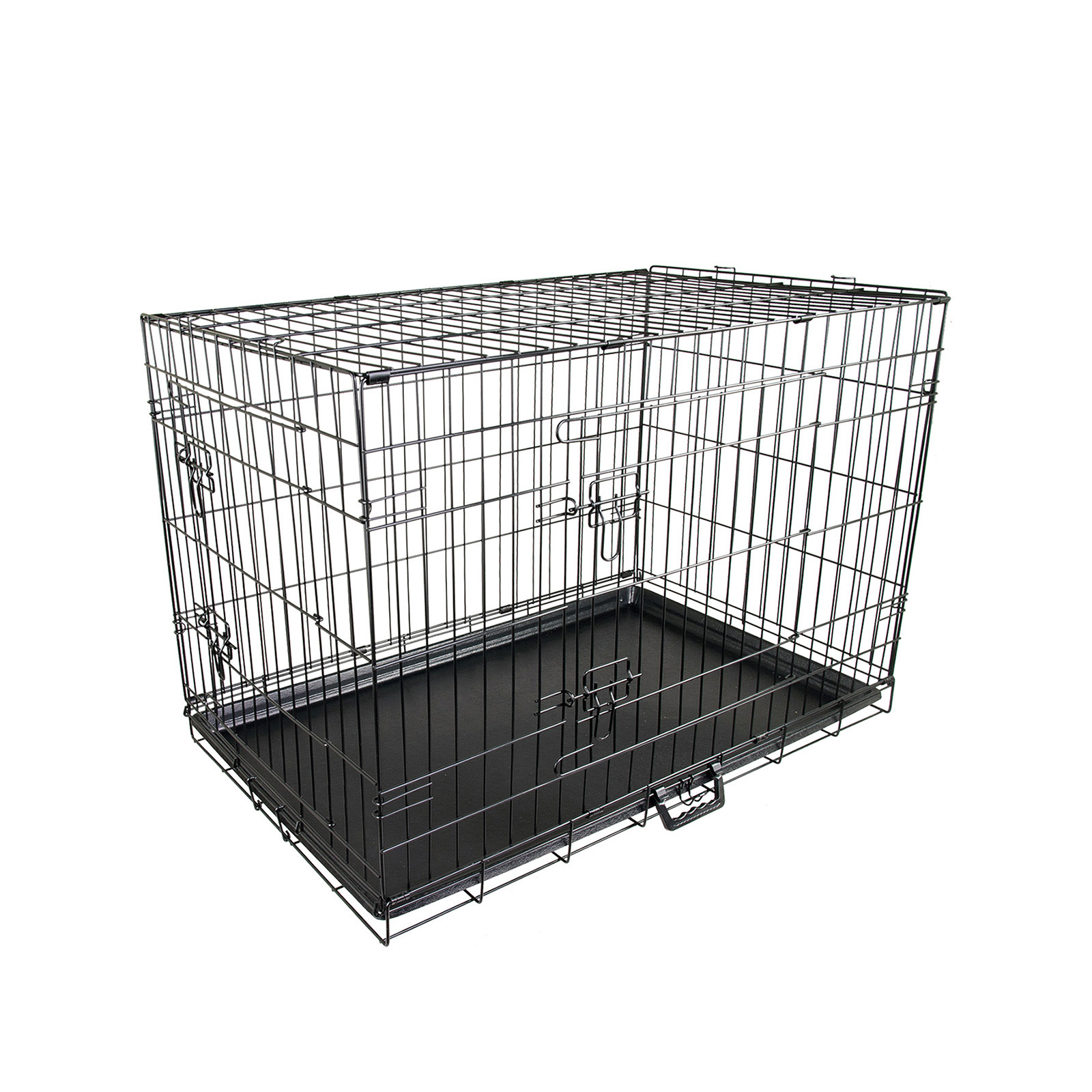 30in Foldable Wire Dog Cage with Tray - Paw Mate