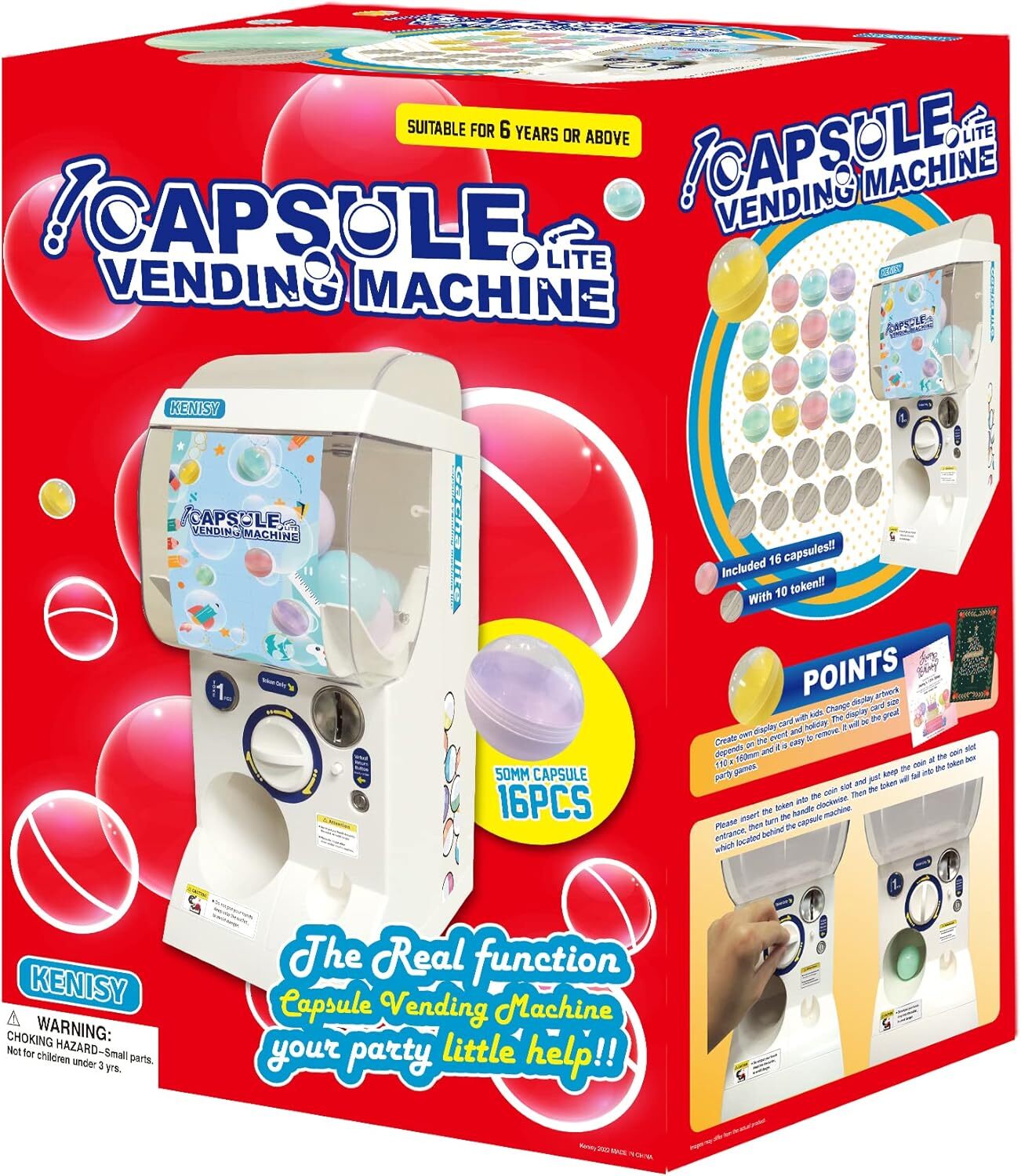 Gachapon Capsule Toy Vending Machine LITE MINI - WHITE