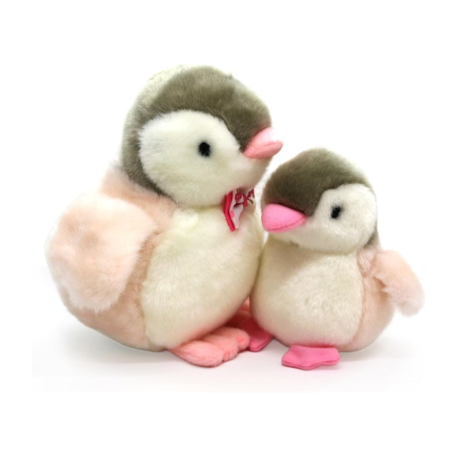 2X Plush Penguin Big and Small - PINK