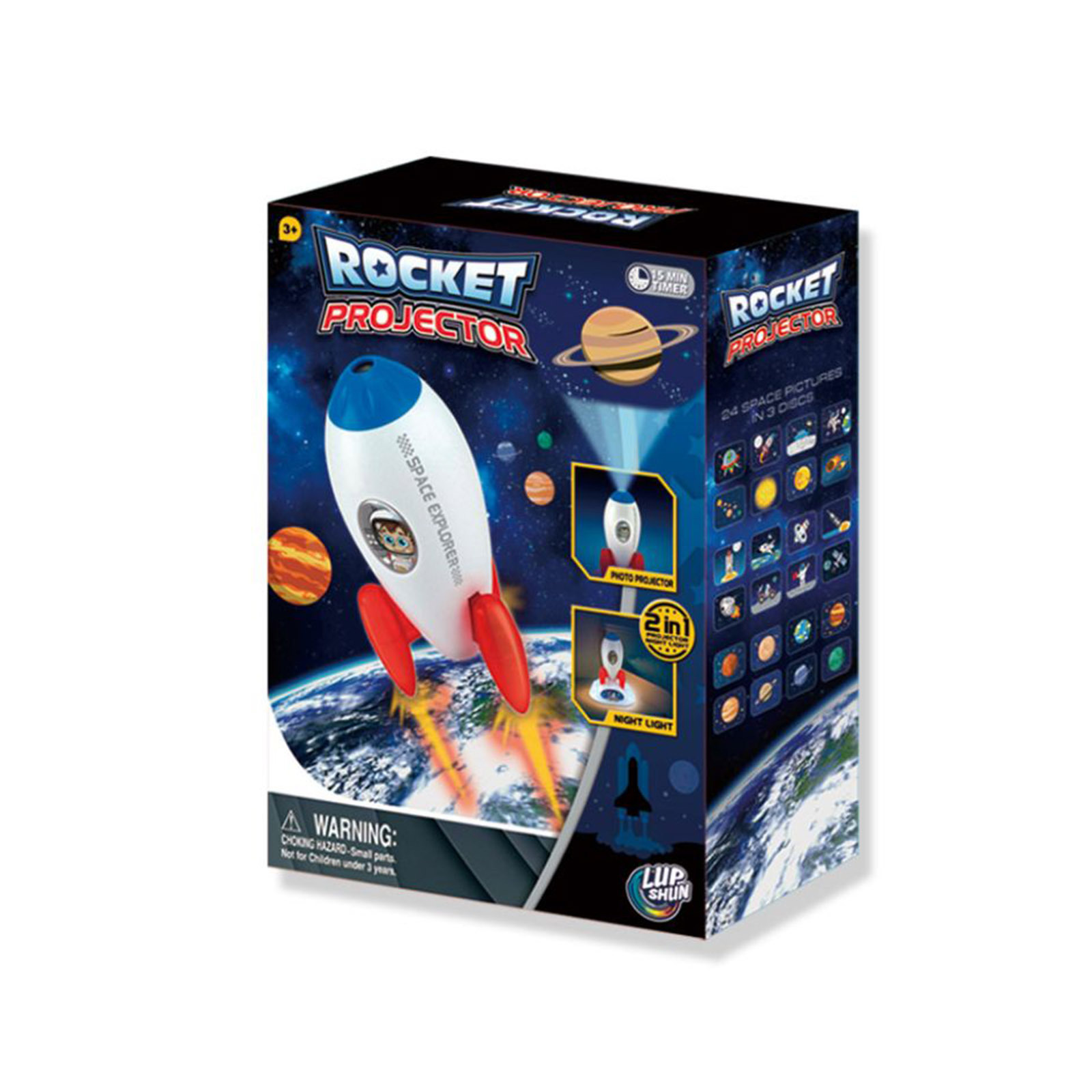 Rocket Projector Night Light STEM Toy