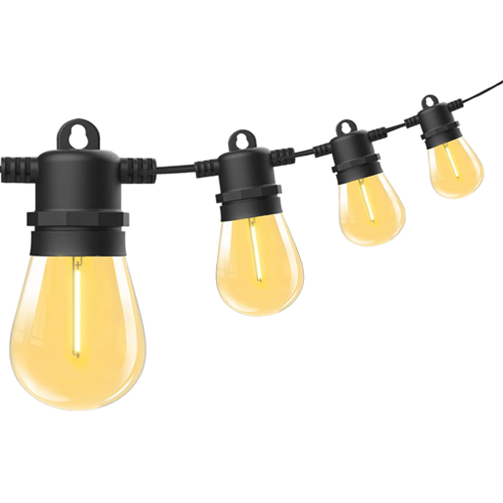 Yellow outdoor on sale string lights